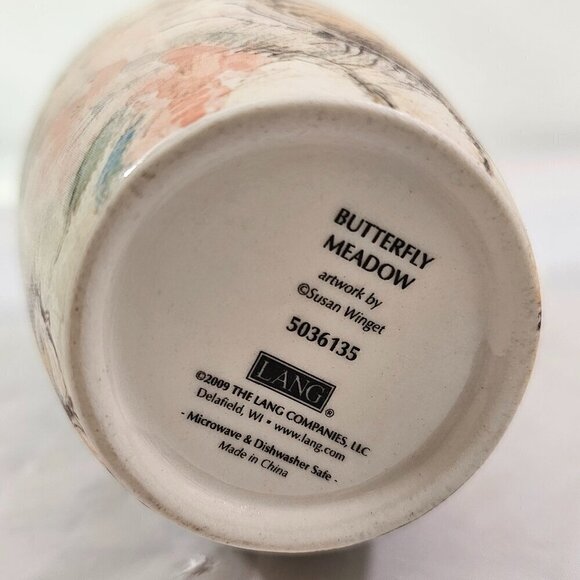 Lang Butterfly Meadow Artwork by Susan Winget 16 Oz Tall Ceramic Mug Cup - Picture 13 of 17